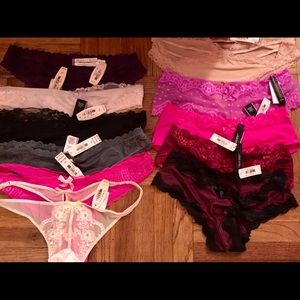 HUGE LOT (11) OF VS PANTIES - BNWT